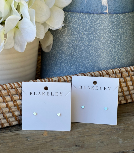 Heart earrings- Gold
